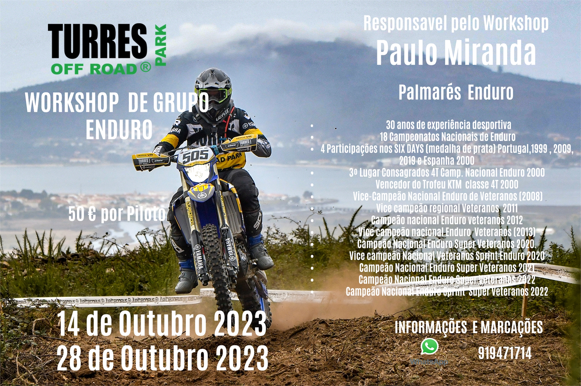 WorkShop pilotagem Enduro - Eventos - TurresEvents