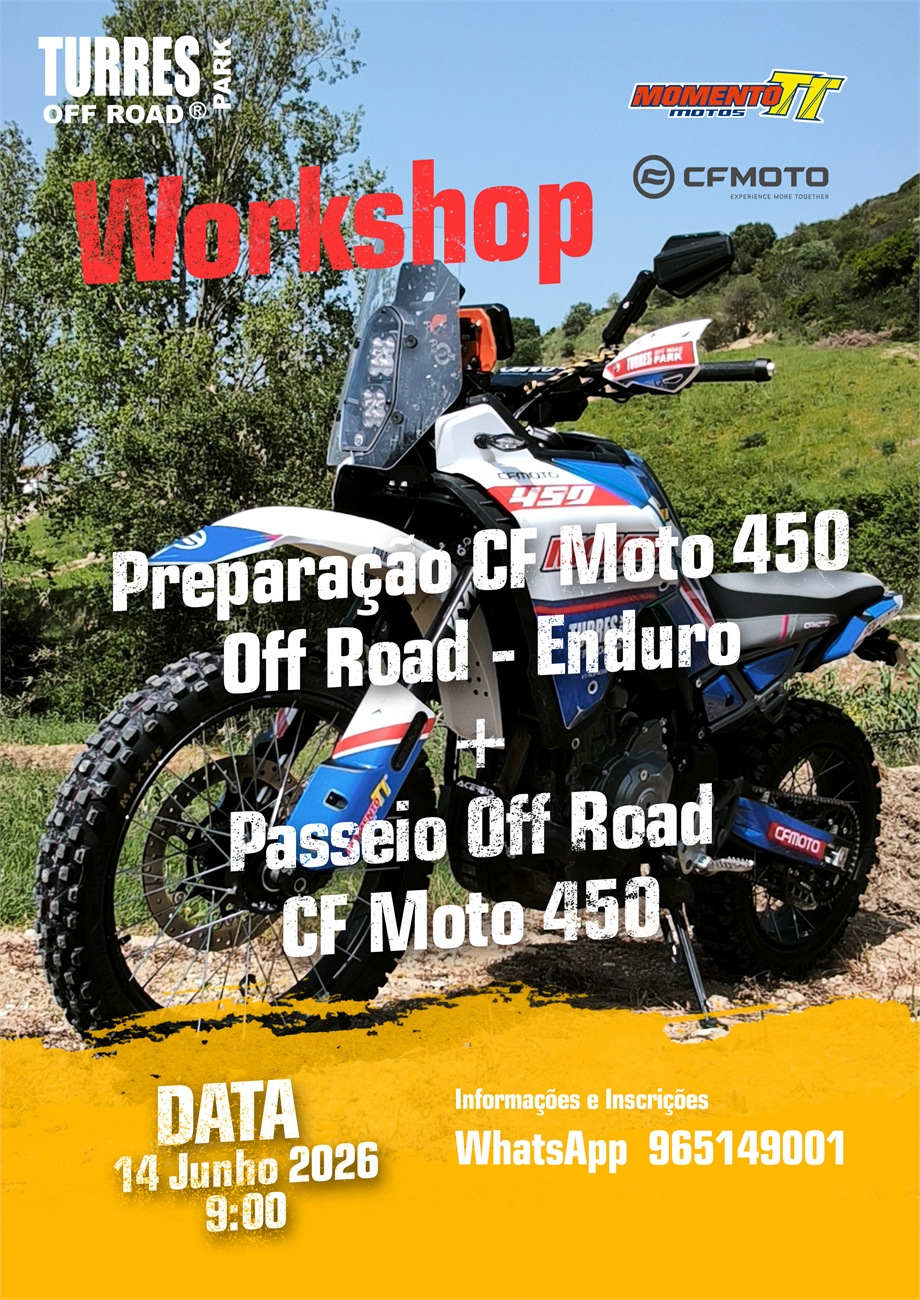 WorkShop CFMoto 450 - Eventos - TurresEvents